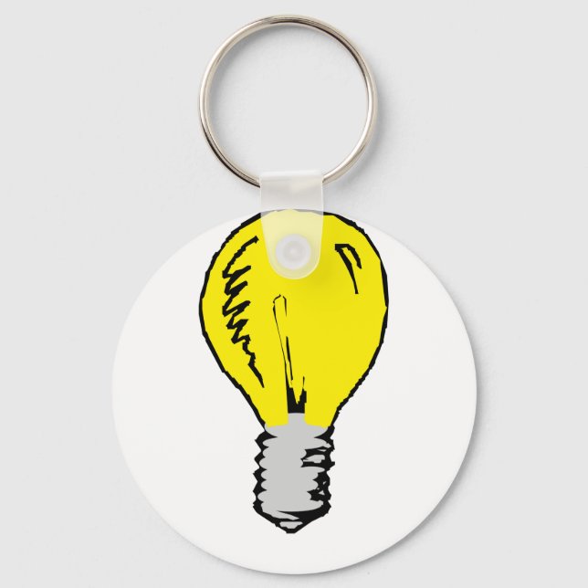 Light Bulb Idea Key Ring (Front)