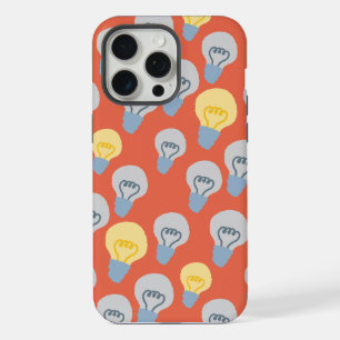 Light Bulb Illustration Bright Ideas Pattern iPhone 15 Pro Max Case