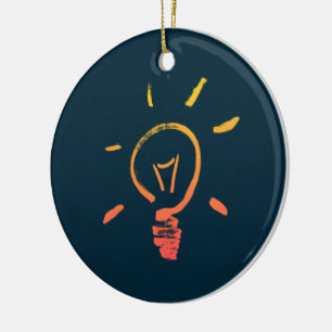 Light bulb lamp retro lightbulb smart electrician ceramic tree decoration