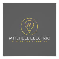LIGHT BULB MONOGRAM LOGO for ELECTRICIANS