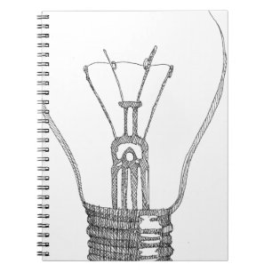 Light bulb series spiral notebook