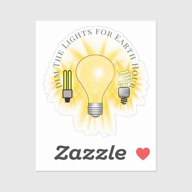 Light Bulbs Dim The Lights Earth Hour  (Sheet)