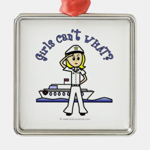 Light Captain Girl Metal Tree Decoration