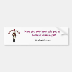 Light Chef Girl Bumper Sticker
