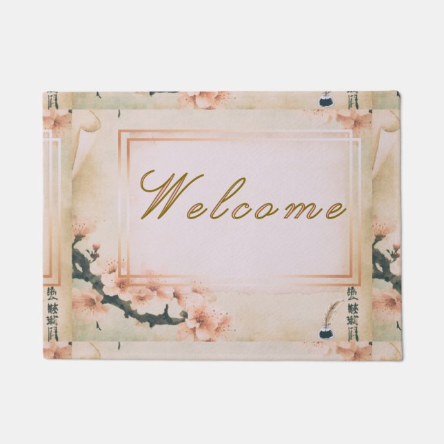Light Cherry Blossom Doormat (Front)