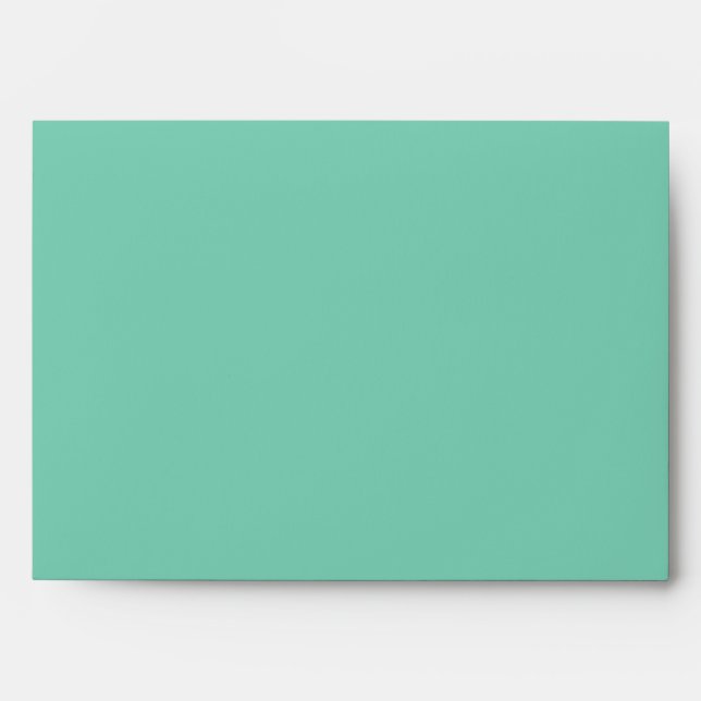 Light Coastal Green Solid Colour Envelope (Front)