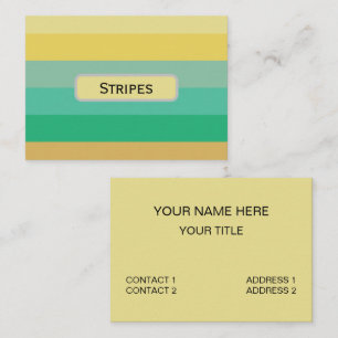 Light Colour Stripes Business Card