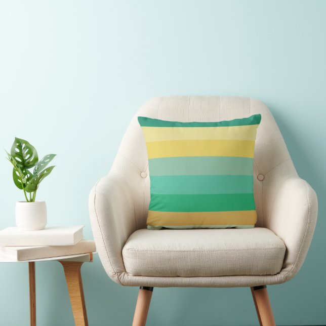 Light Colour Stripes Cushion (Chair)