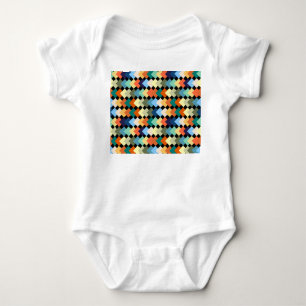 Light Coloured Diamonds Baby Bodysuit