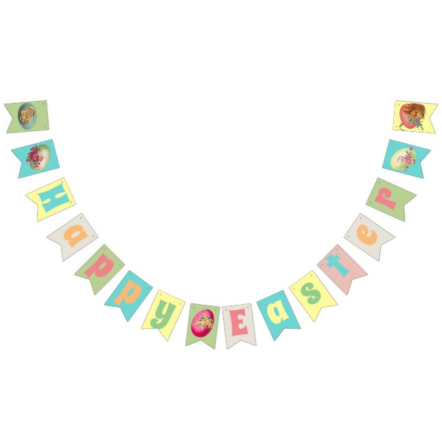 Light Coloured Eggs | Easter Party Bunting (All)