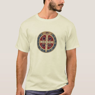 Light-Coloured T-Shirt with the St. Benedict Medal
