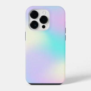 Light colours holographic background iPhone 14 pro case