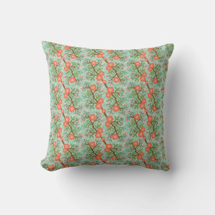 Light Coral Flower Pattern Cushion