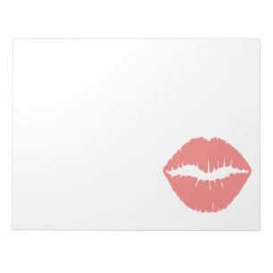 Light Coral Lipstick Notepad