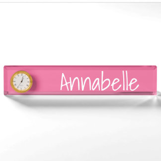 Light Coral Nameplate