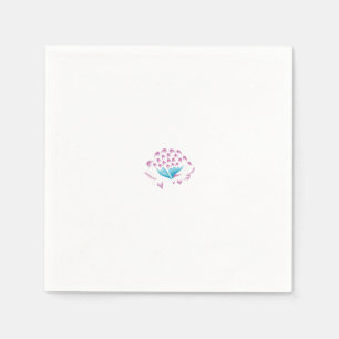 Light Cornflower Blue, Sky Megenta, Girly Napkin