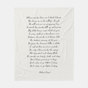 Light Cream Custom Poem Song Lyric Quote  Fleece Blanket