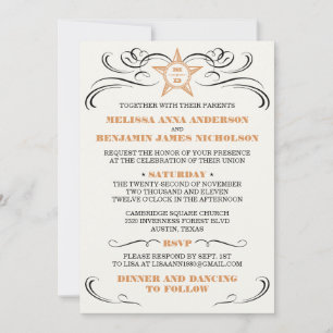 Light Cream Southern Style Wedding Invitation