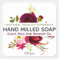 Light Crisp Floral Natural Soap Label