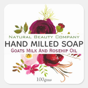 Light Crisp Floral Natural Soap Label