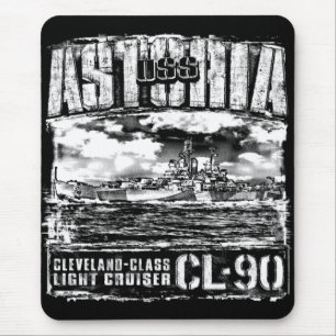Light cruiser Astoria Mouse Pad