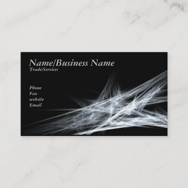 light crystals businesss card (Front)