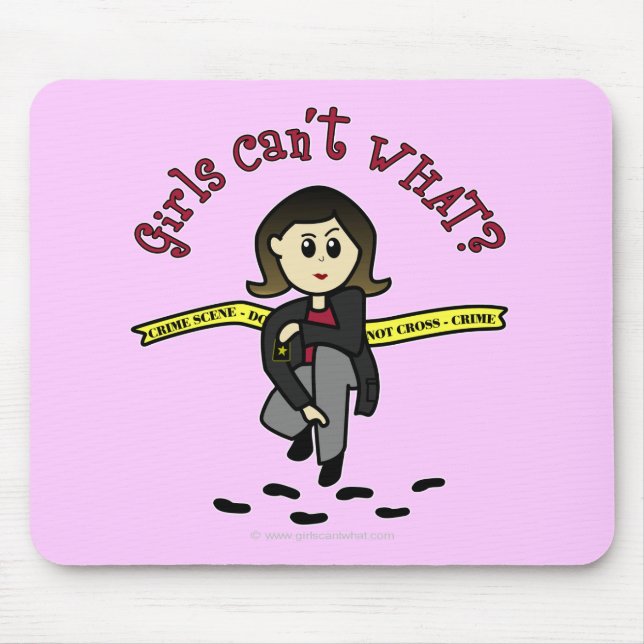 Light CSI Detective Mouse Pad (Front)