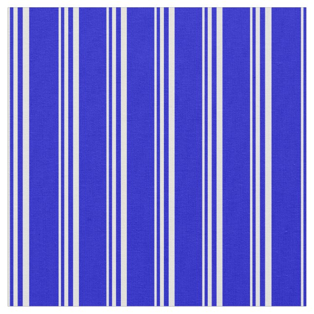 Light Cyan and Blue Coloured Lines Pattern Fabric (Close Up)