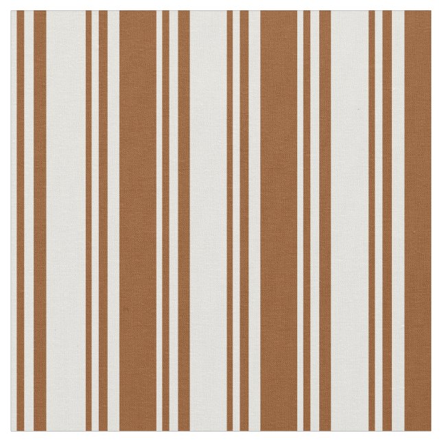 Light Cyan and Brown Coloured Lines Fabric (Close Up)
