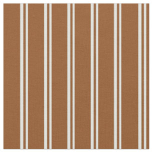Light Cyan and Brown Stripes Pattern Fabric