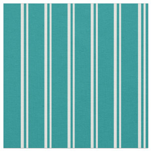Light Cyan and Dark Cyan Coloured Striped Pattern Fabric