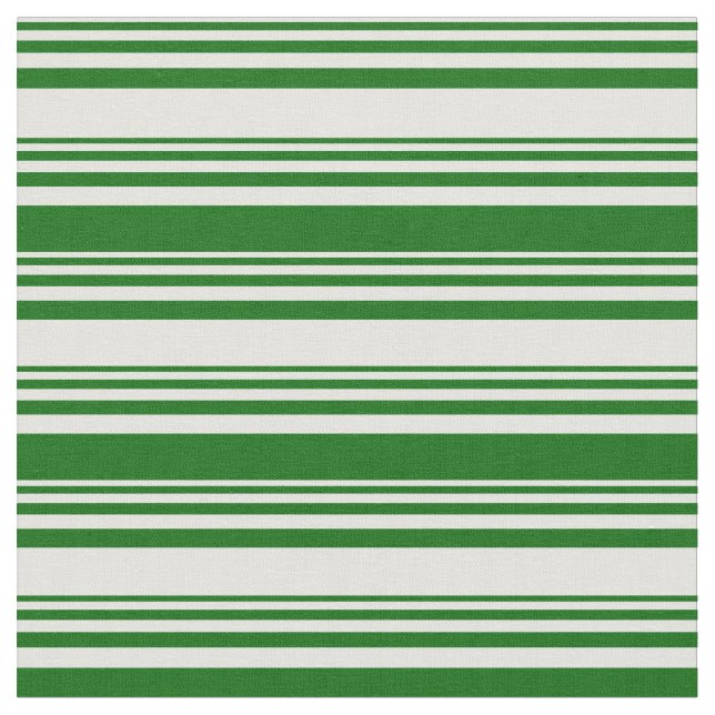 Light Cyan and Dark Green Lined/Striped Pattern Fabric (Close Up)