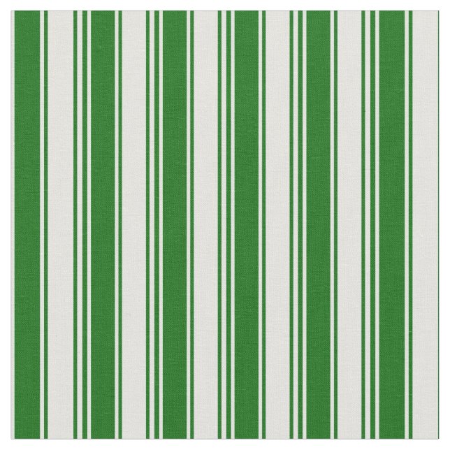 Light Cyan and Dark Green Stripes Pattern Fabric (Close Up)