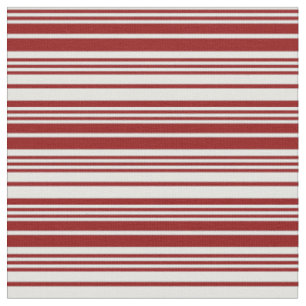Light Cyan and Dark Red Coloured Stripes Pattern Fabric