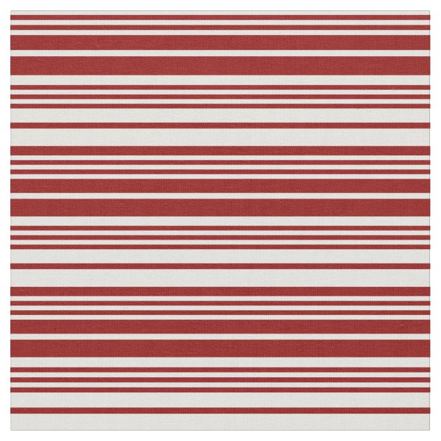 Light Cyan and Dark Red Coloured Stripes Pattern Fabric (Close Up)