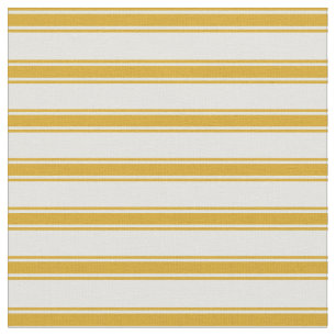 Light Cyan and Goldenrod Stripes Fabric