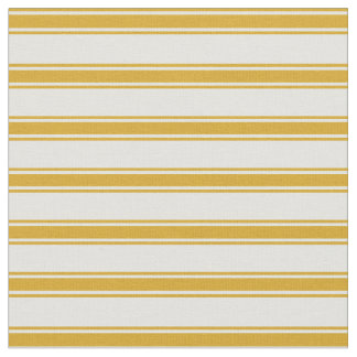 Light Cyan and Goldenrod Stripes Fabric