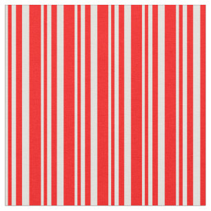 Light Cyan and Red Coloured Pattern Fabric