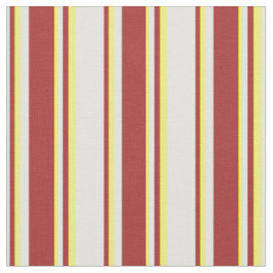 Light Cyan, Brown, and Yellow Pattern Fabric