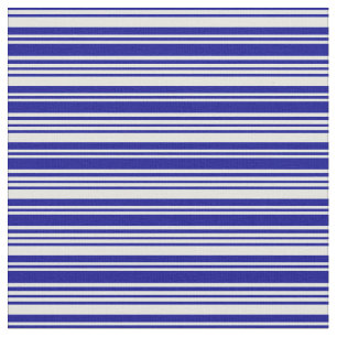 Light Cyan & Dark Blue Coloured Lines Fabric