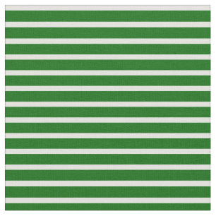 Light Cyan & Dark Green Coloured Stripes Pattern Fabric