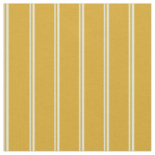 Light Cyan & Goldenrod Coloured Stripes Fabric