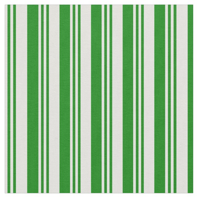 Light Cyan & Green Coloured Stripes Fabric (Close Up)