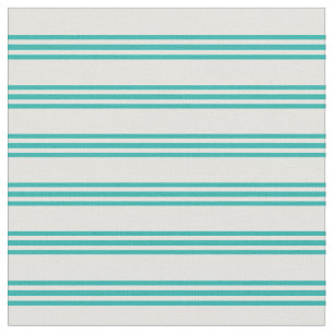 Light Cyan & Light Sea Green Coloured Lines Fabric