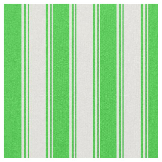 Light Cyan & Lime Green Coloured Lines Fabric (Close Up)