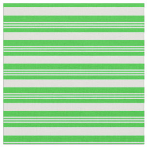 Light Cyan & Lime Green Pattern of Stripes Fabric