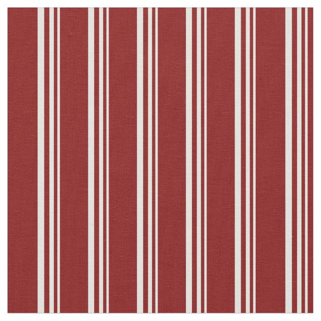 Light Cyan & Maroon Coloured Lined/Striped Pattern Fabric (Close Up)