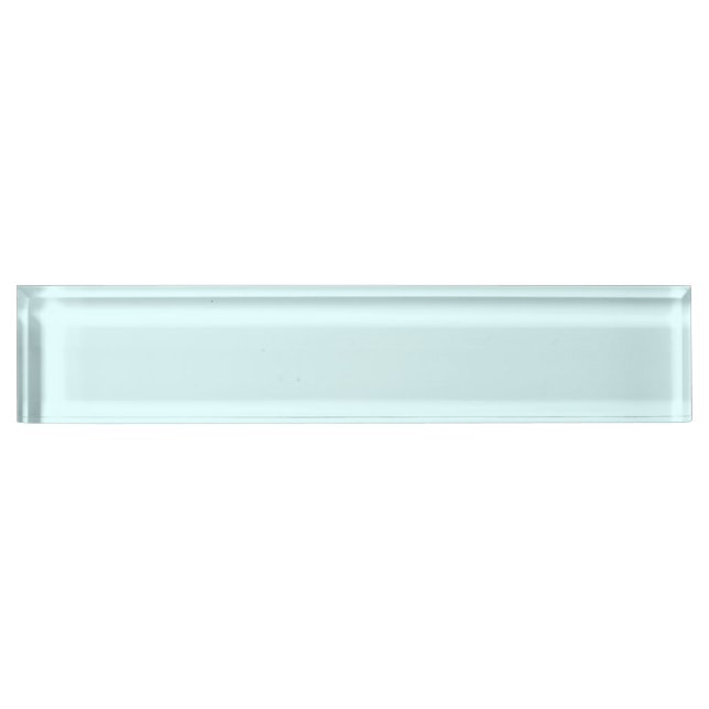 Light Cyan Traditional Colour Matched Nameplate (Front)