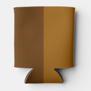 Light Dark Brown Part Half Sides Design Can Cooler
