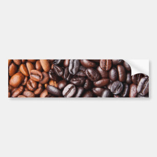 Light & Dark Roast Coffee Beans - Customised Blank Bumper Sticker
